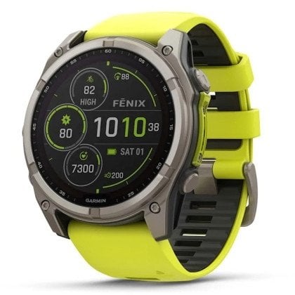 SMARTWATCH FENIX 8 SAPP. SOLAR/YELLOW 010-02907-21 GARMIN