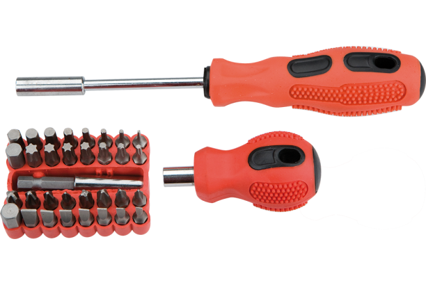 Top Tools Końcówki wkrętakowe + 2 uchwyty 35szt. - 39D456