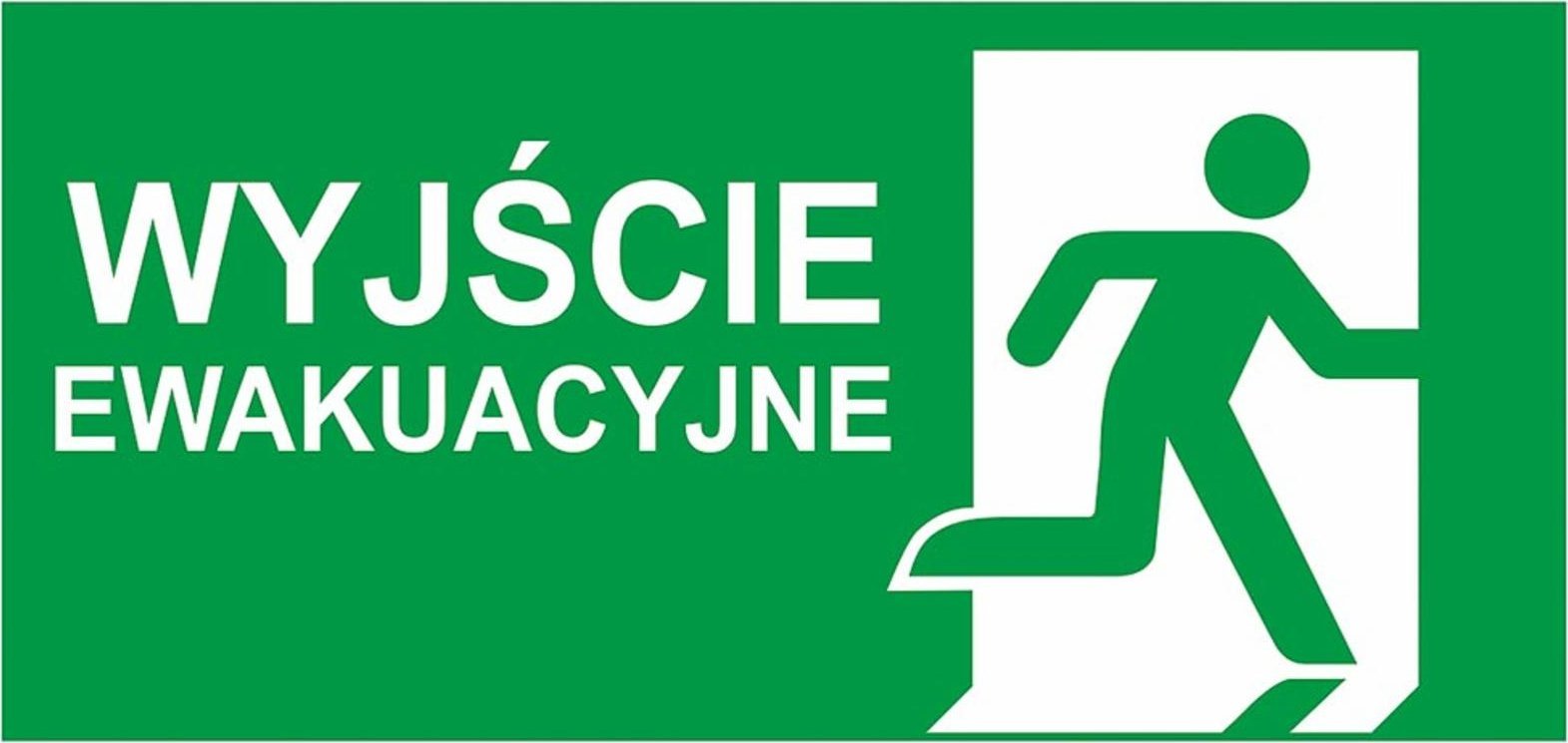 Reis Z-E002-5 - Znak ewakuacyjny Wyjście ewakuacyjne (łączone) lewe