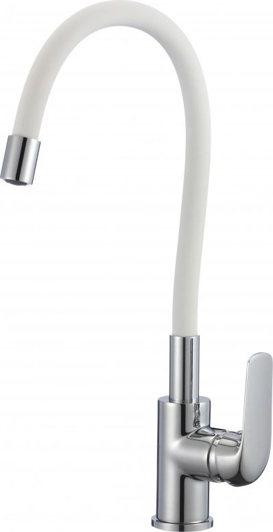Bateria kuchenna Hydroland Emma Flex stojąca biała z chromowanym korpusem (B.EMMA.BI)