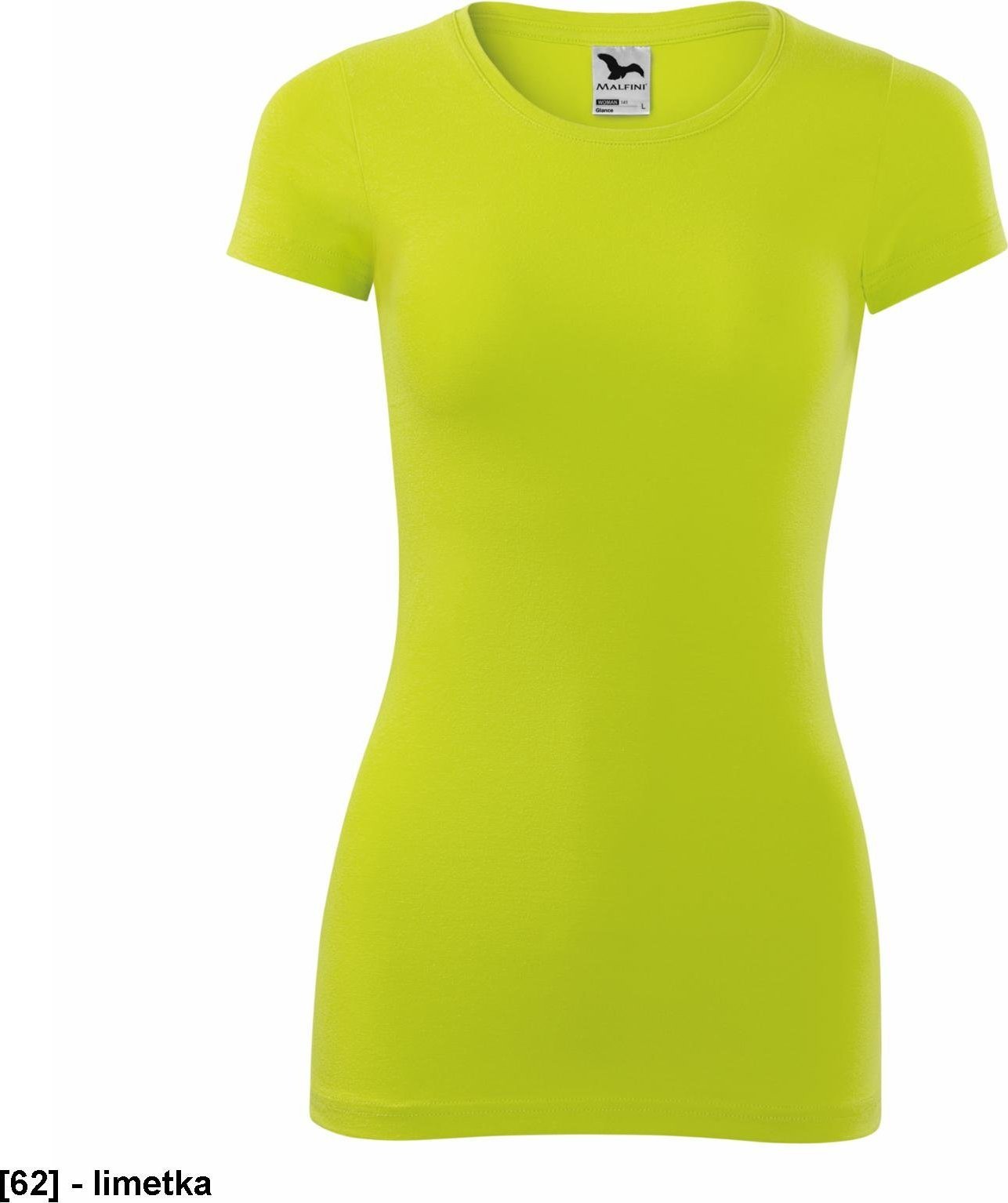 MALFINI Glance 141 - ADLER - Koszulka damska, 180 g/m, - limetka M
