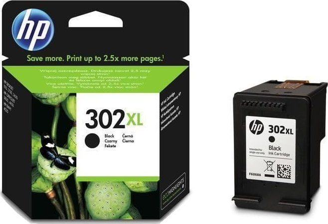 Tusz HP 302XL F6U68AE 8ml K Oryginał