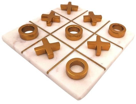 Kółko i krzyżyk na podstawie marmurowej dekoracja 1598