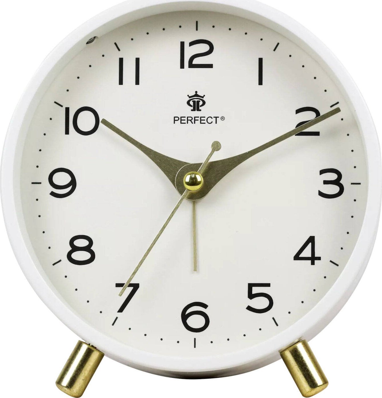 Perfect Budzik Perfect BB11007 biały cichy mechanizm