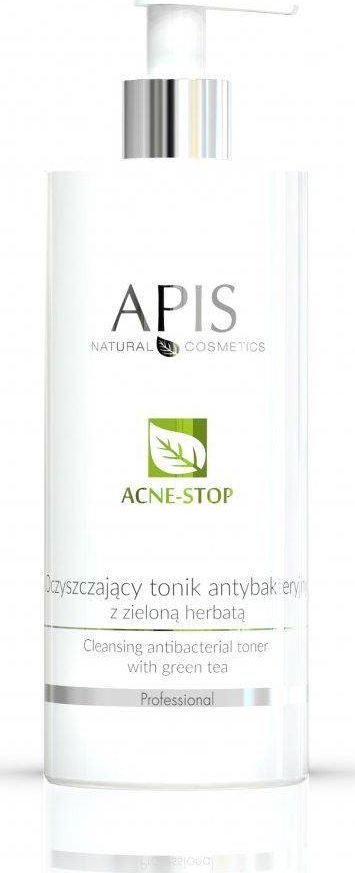 Apis Acne-Stop Cleansing Antibacterial Toner oczyszczający tonik antybakteryjny z zieloną herbatą 500ml