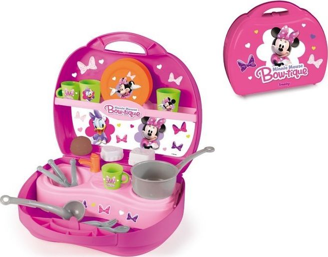 Smoby SMOBY MINI KUCHNIA W WALIZCE Myszka Minnie