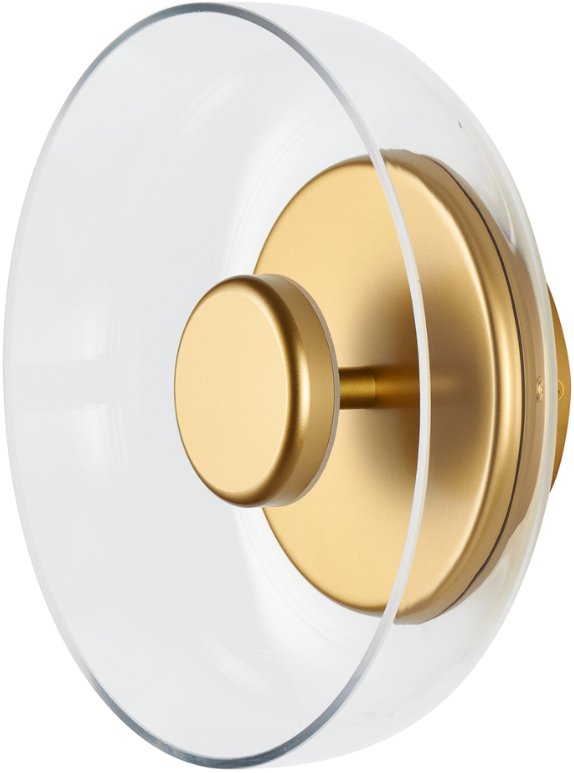 Kinkiet ścienny Disco ST-1331-W Step LED 5W 3000K szklany klosz złota