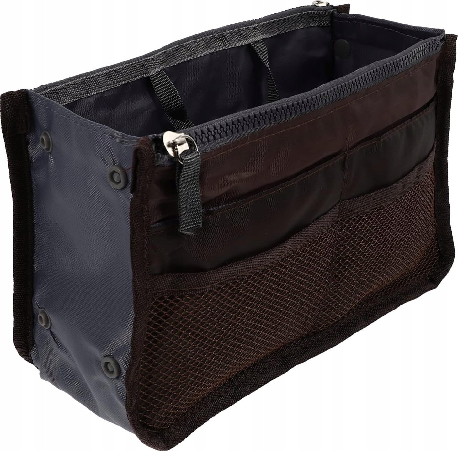 Korbi WKŁAD ORGANIZER TOREBKI TORBA NA AKCESORIA PODRÓŻNA KOSMETYCZKA CZARNY J7