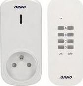 Orno Bezprzewodowe gniazdo sterowane pilotem OR-GB-420