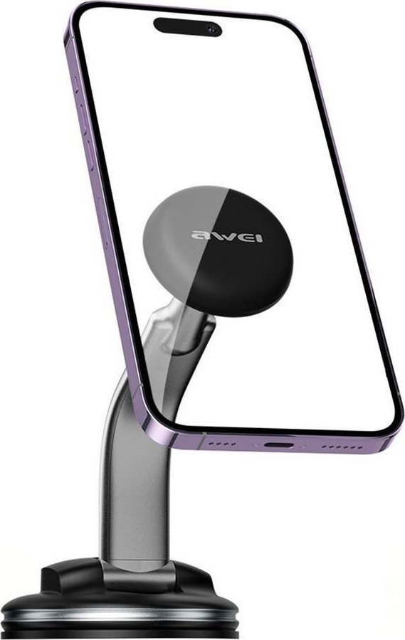 Awei Uchwyt samochodowy Awei X45 magnetyczny do szyby lub kokpitu - czarny