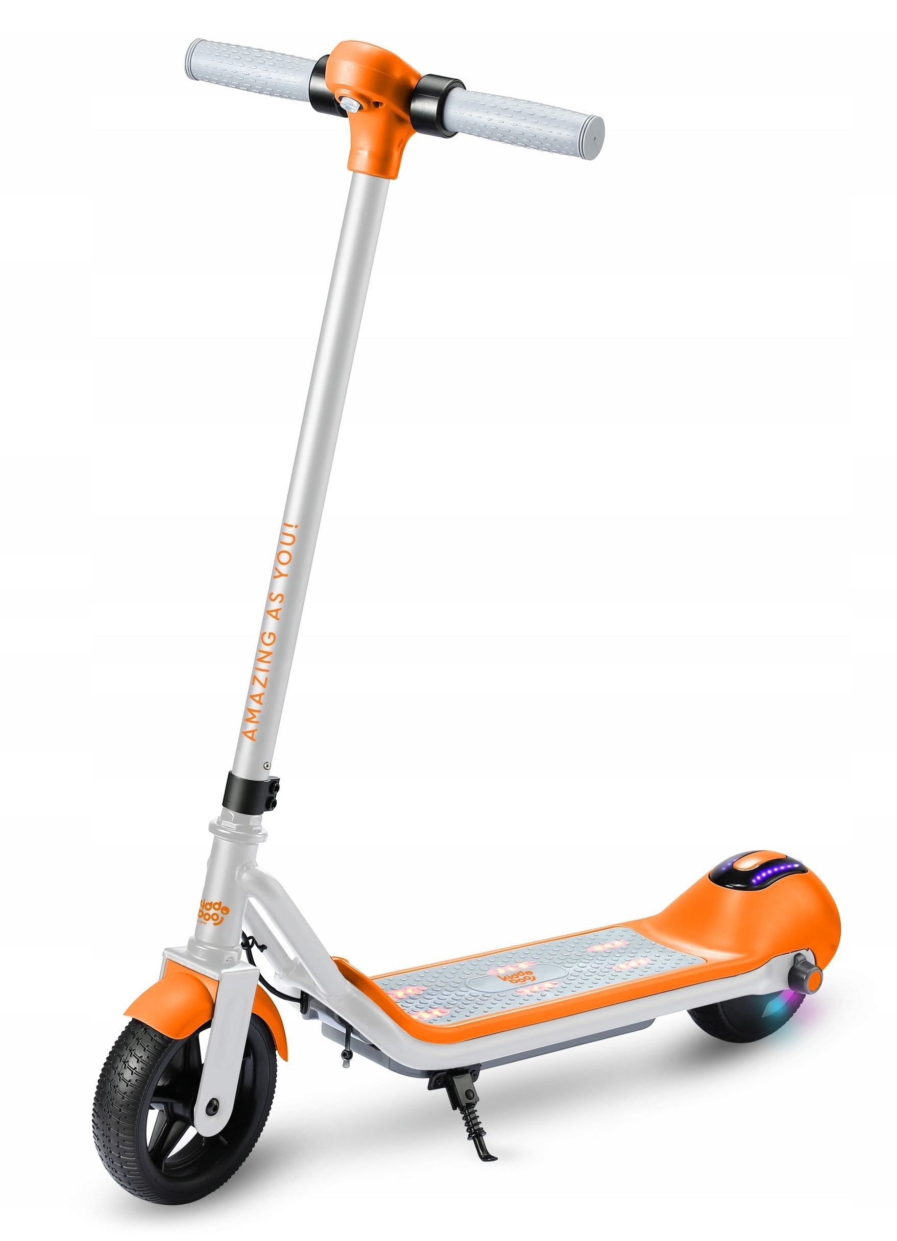 Hulajnoga Elektryczna Dla Dzieci Dziecka Led 10 Km/h Zasięg 8 Km Kiddoboo / Kby2whi / Y2 / Kiddorider / Pomarańczowy