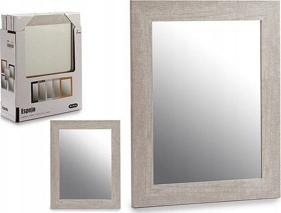 Giftdecor Lustro ścienne w drewnianej ramie, 38 x 48 cm