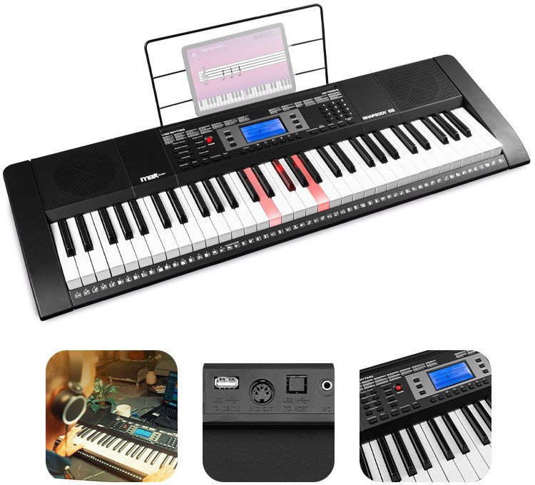 Keyboard MIDI 61 podświetlanych klawiszy Rhapsody61L Max one size