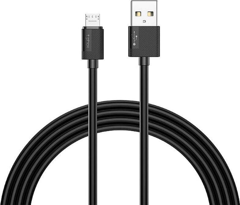 Kabel USB T-Phox USB-A - microUSB 2 m Czarny