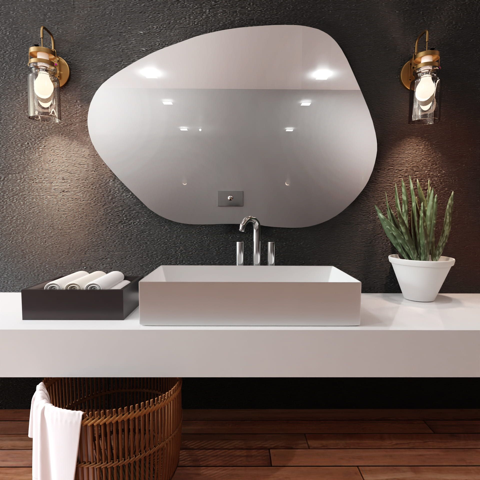 Lustro Baltica Design Stain 50x36cm (C2F9-25181)