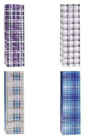 Torebka ozdobna na butelkę 11x38x11cm mix ROZETTE