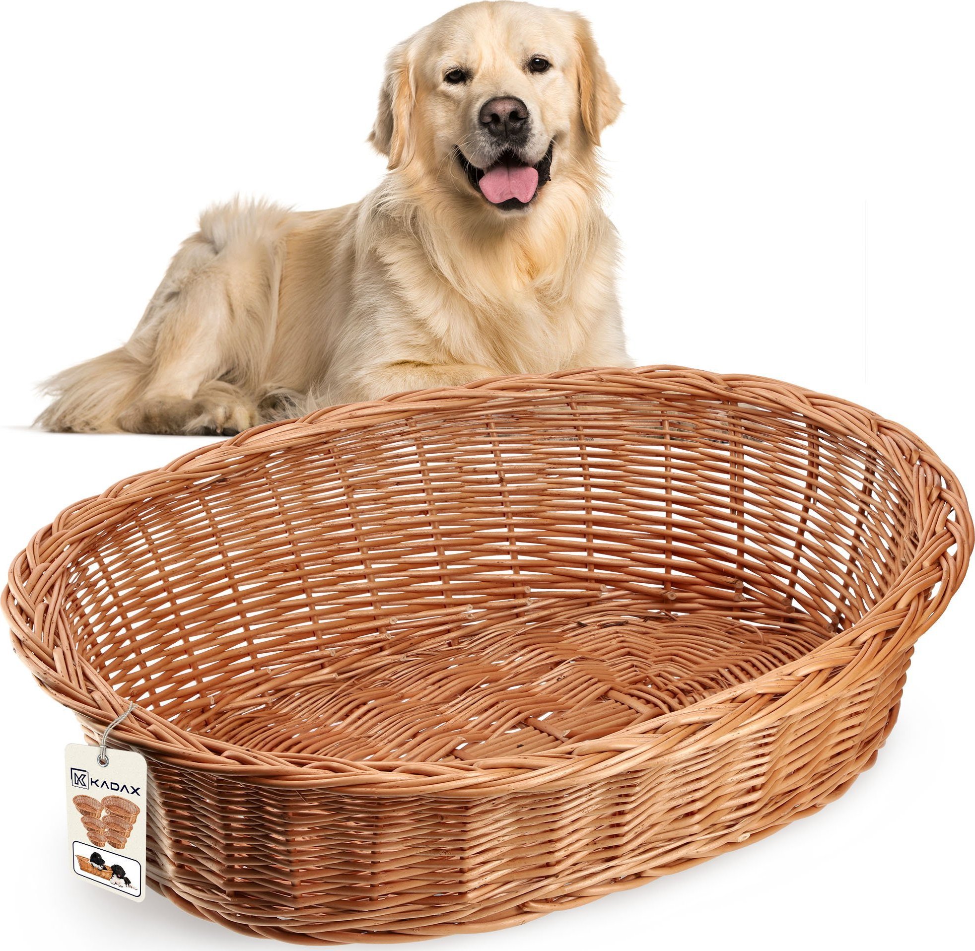 Kadax KADAX Legowisko Dla Psa Wiklinowe 90cm Duże xl