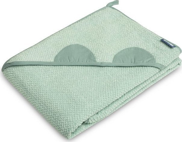 Sensillo OKRYCIE KĄPIELOWE RĘCZNIK KREPA MIŚ 100X100 MIĘTA 419/0963