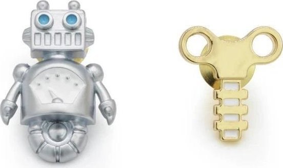 Metalmorphose Przypinki robot i klucz