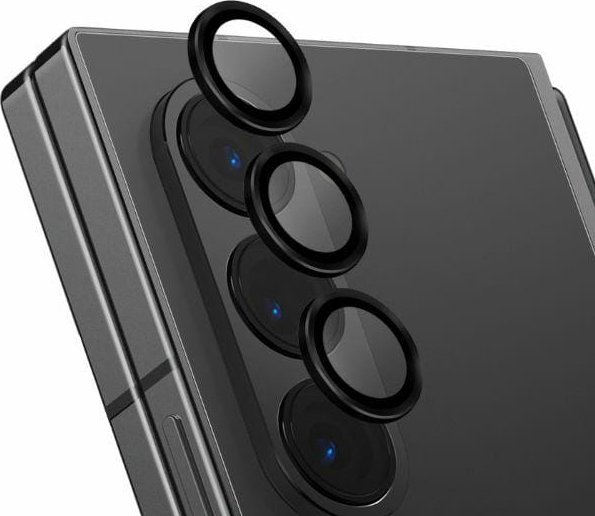 Uniq UNIQ Optix Aluminium Camera Lens Protector Sam Z Fold6 F956 shimmer black szkło na obiektyw aparatu z aplikatorem