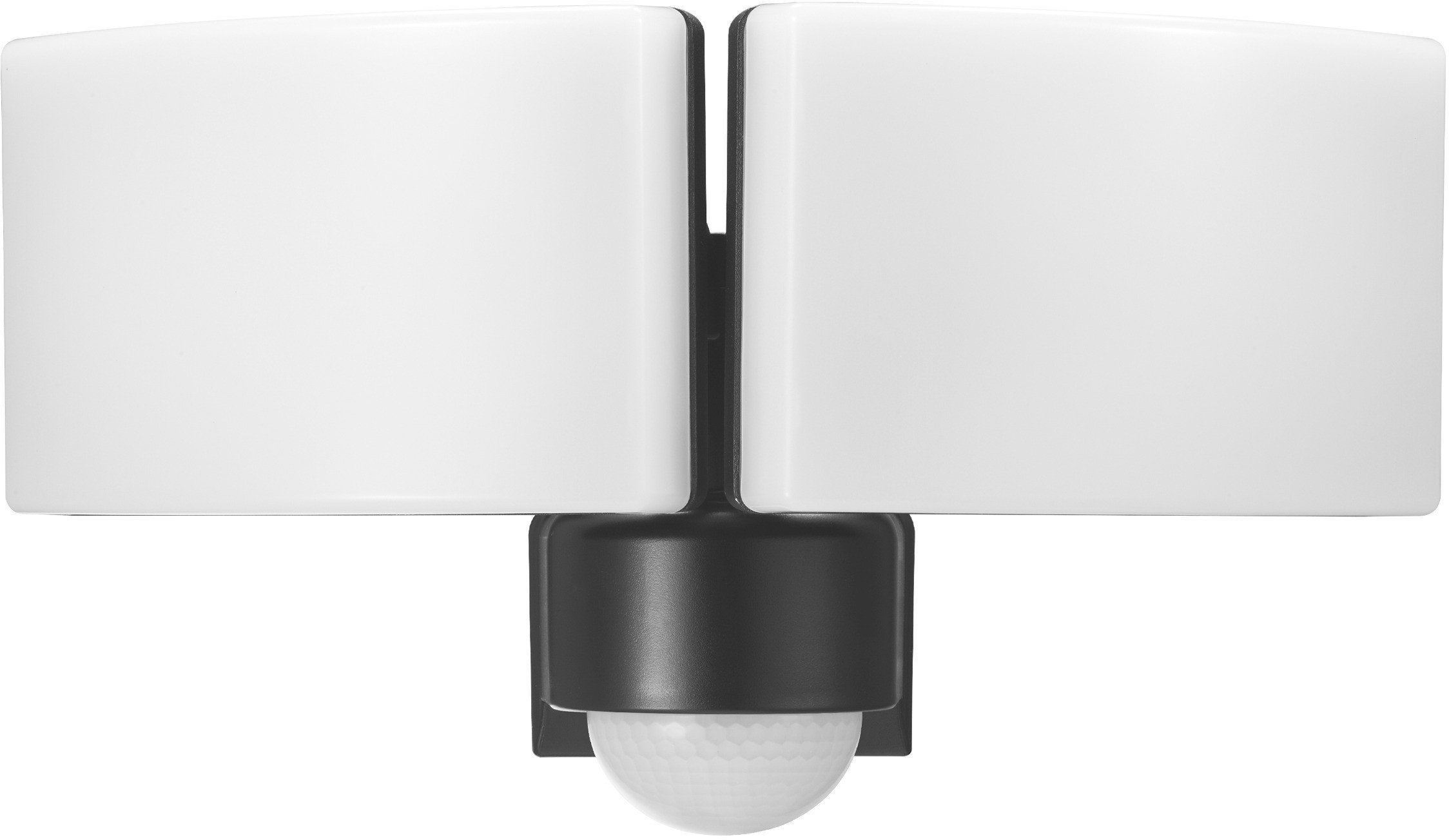 TOS DUO LED 2x20W podwójny naświetlacz ogrodowy z PIR, 2x1600lm, IP65, 4000K, PC, szary