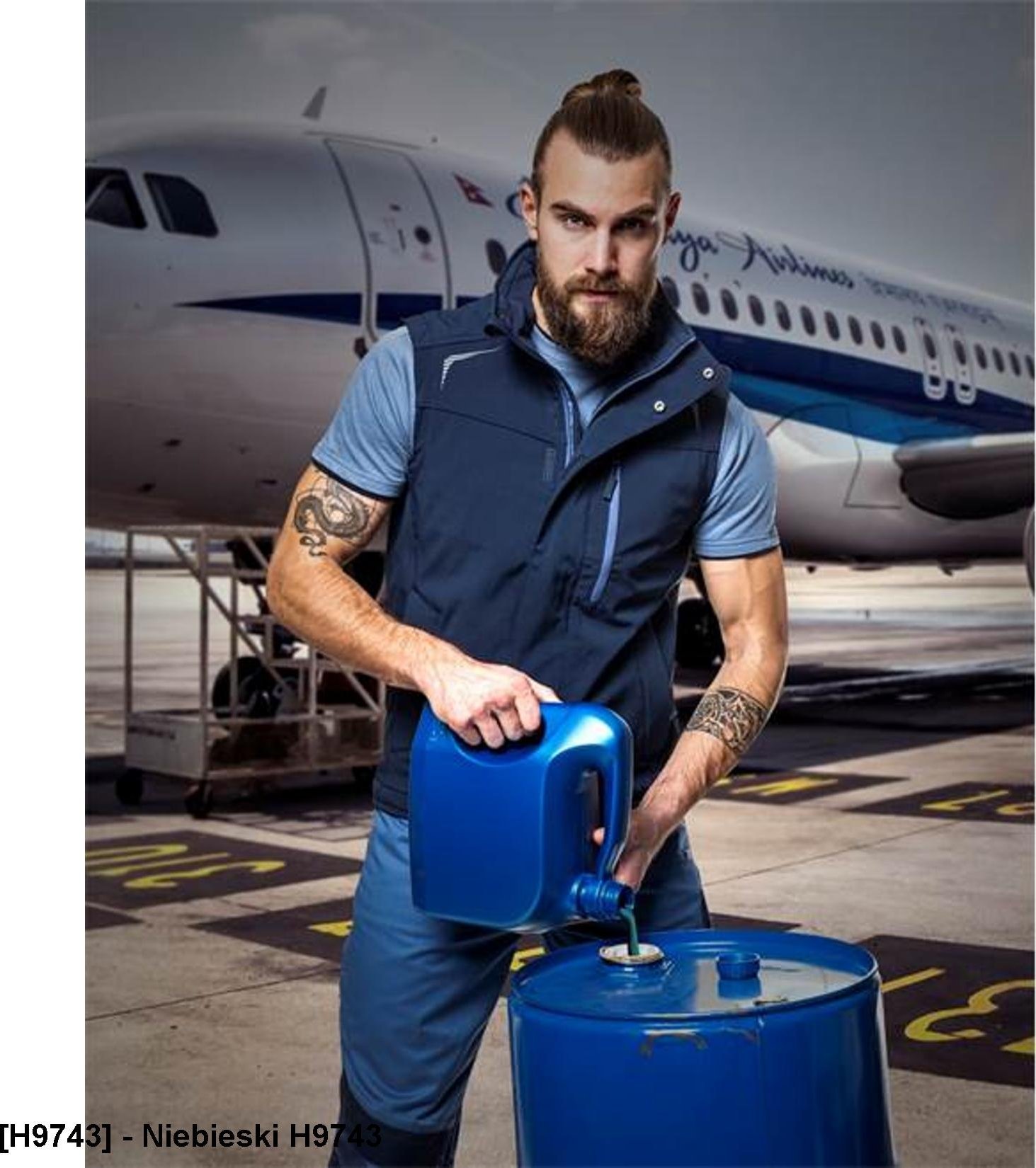 Ardon R8ED+ - kamizelka softshellowa męska - Niebieski H9743 S