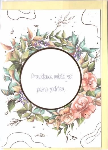 HENRY Karnet B6 Ślub cytat - Róża