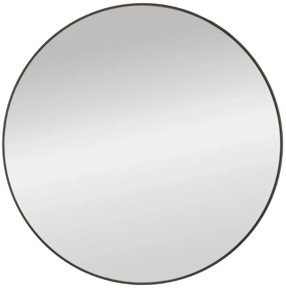 Lustro okrągłe PATINA czarne HALMAR