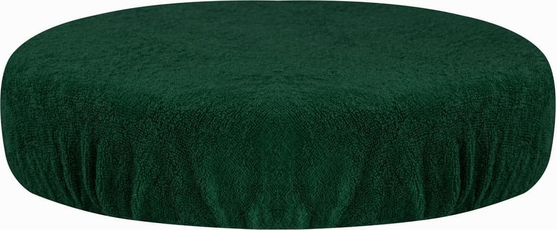 Activeshop Pokrowiec frotte na taboret butelkowa zieleń