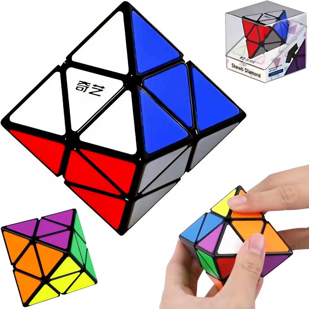 KOSTKA RUBIKA DIAMENT 2x2 QYToys FTO 8-ŚCIAN SKEWB SZKATUŁKA