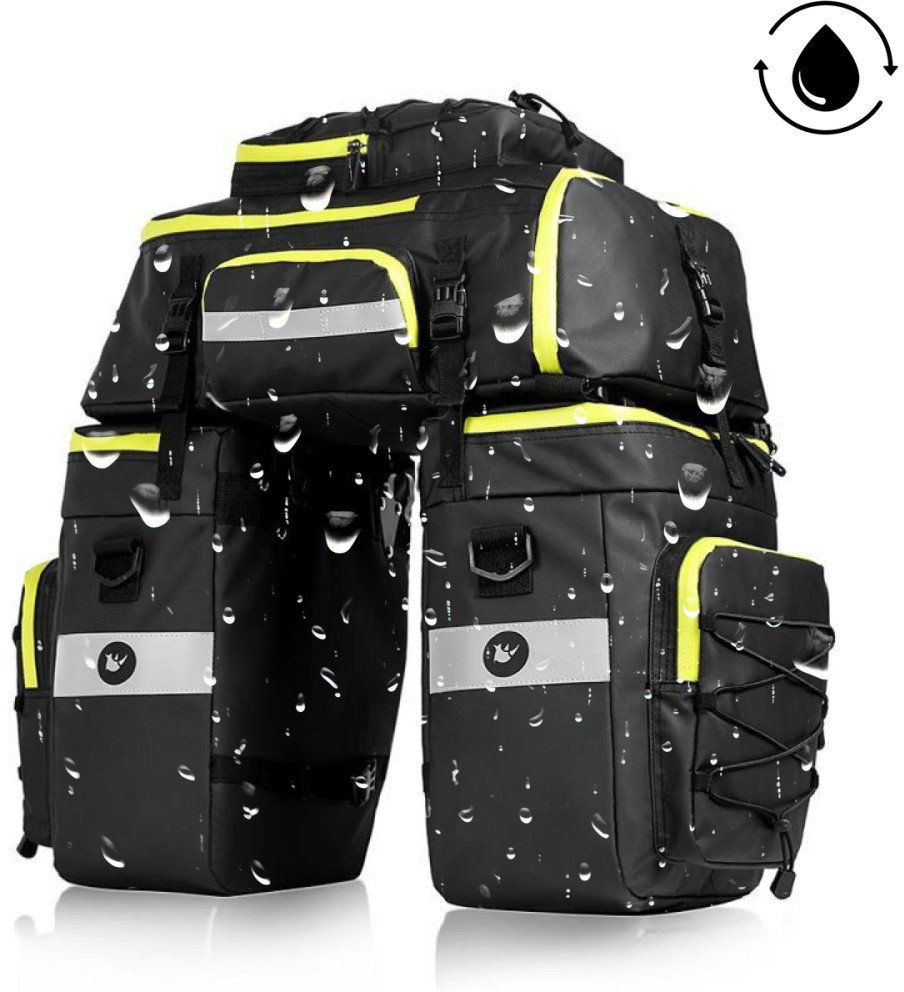 Torba rowerowa na bagażnik wodoodporna 3w1 75L