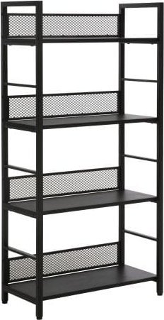 Signal Regał 4 półki na książki metalowy RAW R4 czarny