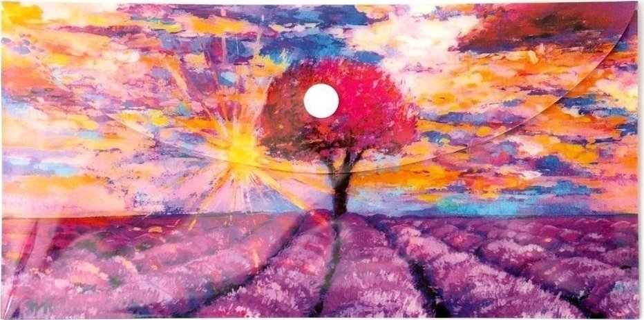 Teczka kopertowa PP DL Lawenda