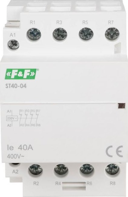 F&F Stycznik modułowy 40A 4NC - ST40-04 230V