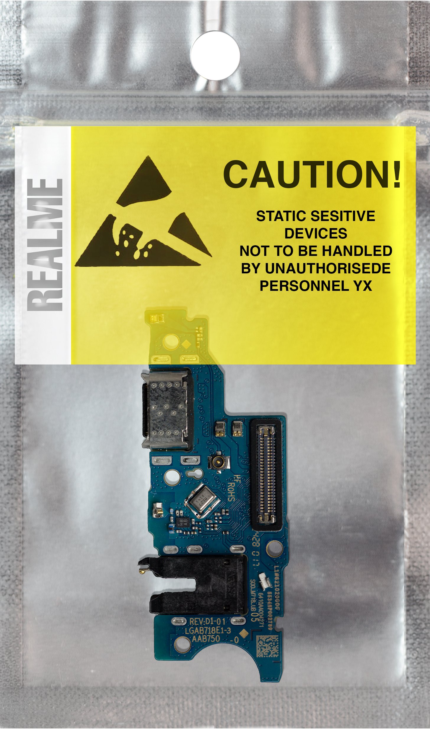 Pamięć do laptopa Zila Płytka Ładowania do Realme 12 5G USB Złącze Oryginał RMX3999 (5904858355570)