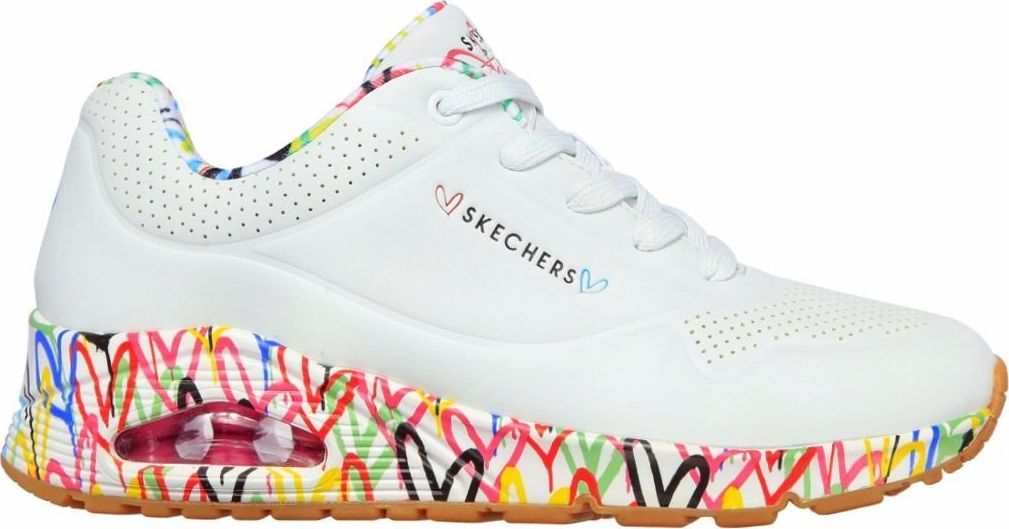 Skechers Buty damskie Skechers UNO LOVING LOVE (155506-WHT ) 37