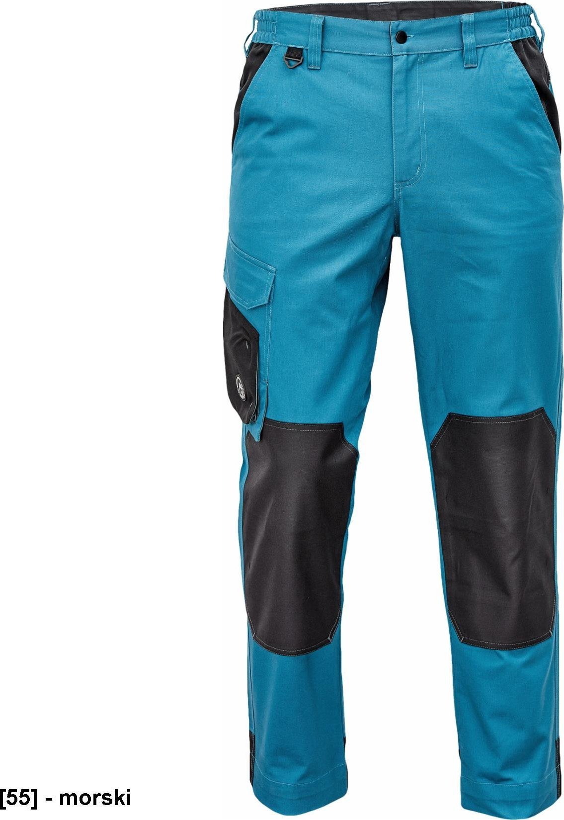 CERVA CREMORNE spodnie - męskie spodnie robocze do pasa, wytrzymała tkanina bawełnianiana, 60% bawełna, 40% poliester - morski 52