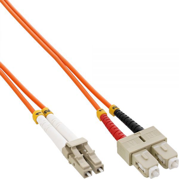 InLine Patchcord światłowodowy LC/SC, 50/125µm, OM2 5m (88645)