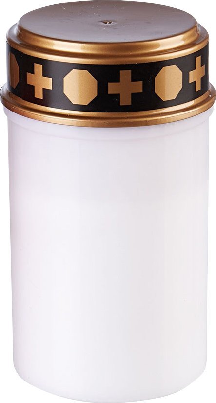 Znicz elektryczny z timerem świeczka LED na baterie biały