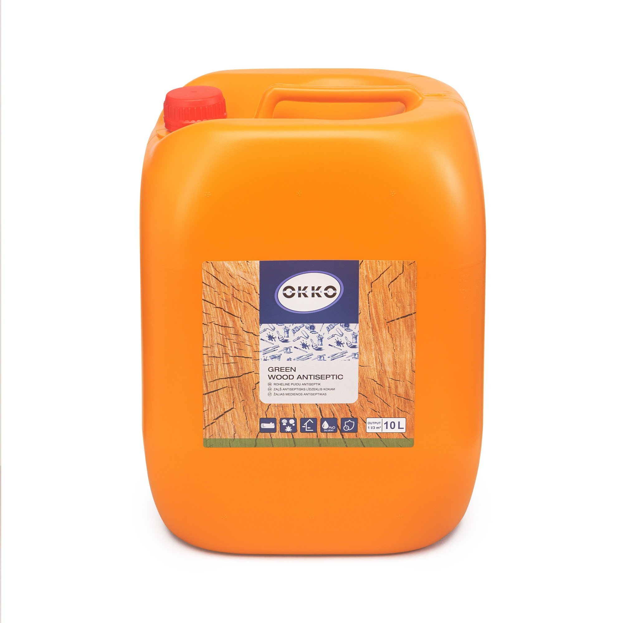 WOOD ANTISEPTIC OKKO T GREEN 10 L