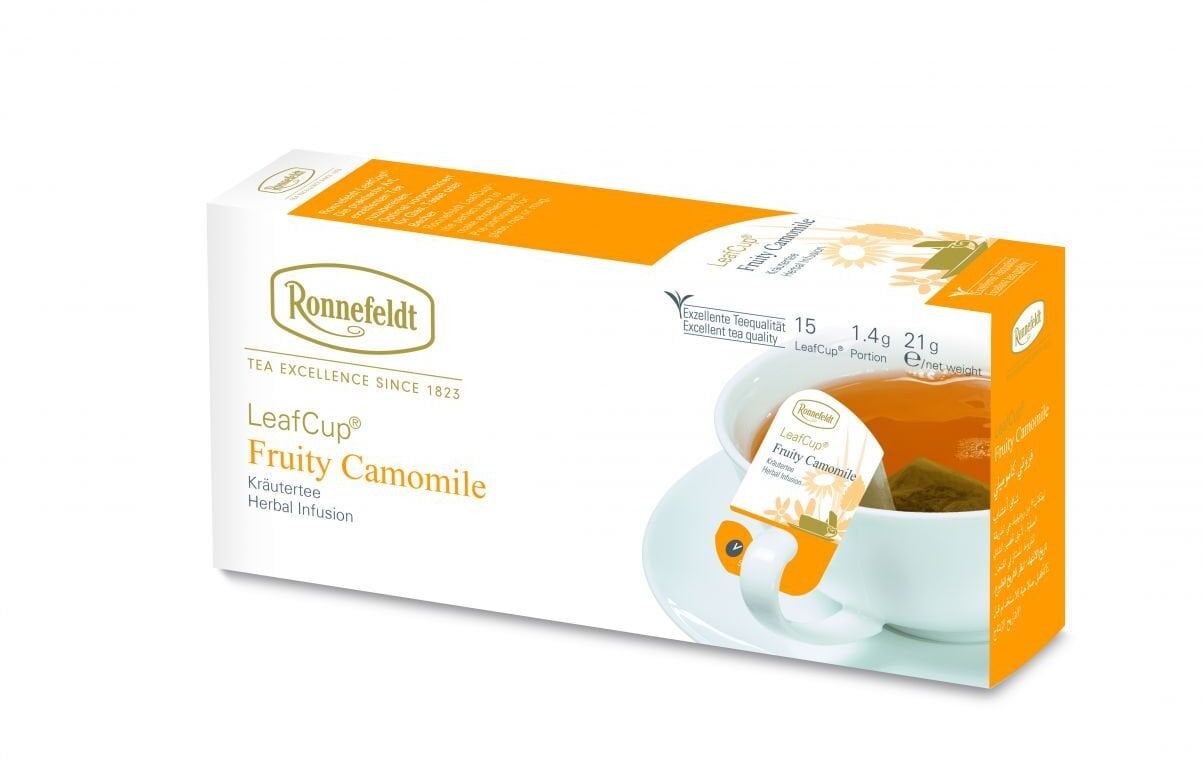 Ronnefeldt Ziołowa herbata Leaf Cup Fruity Camomile 15 saszetek