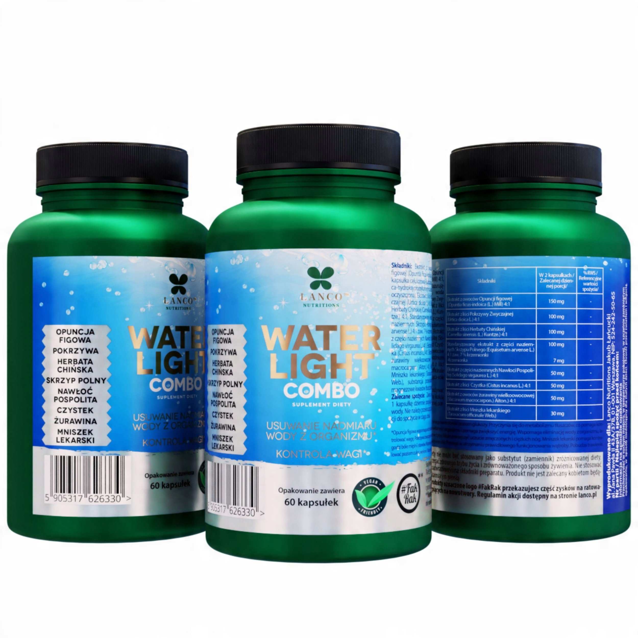 Lanco Water Light Combo 60 kapsułek one size