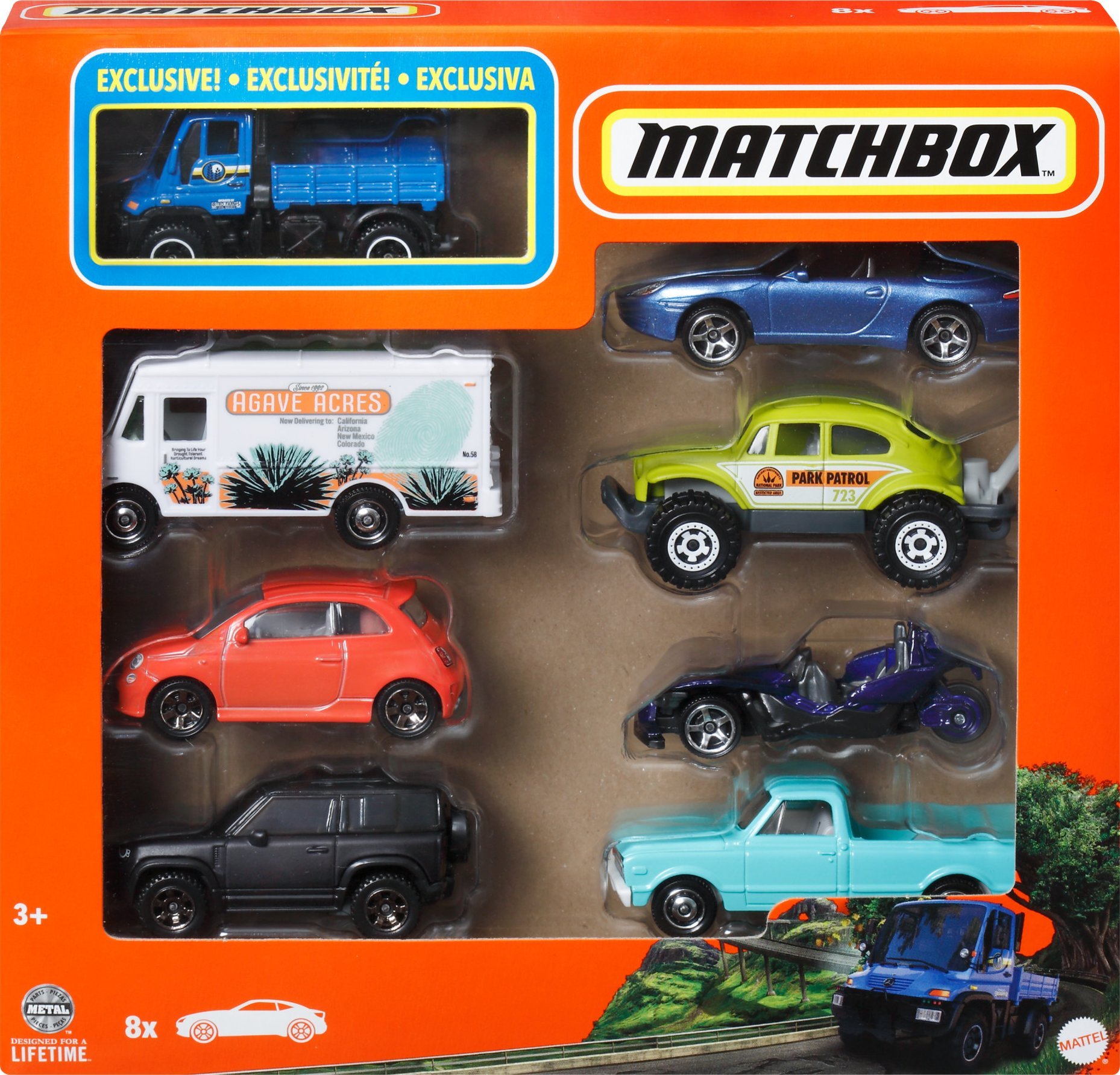 Mattel MB SAMOCHODZIK 8-PAK HVR81 MIX WB6
