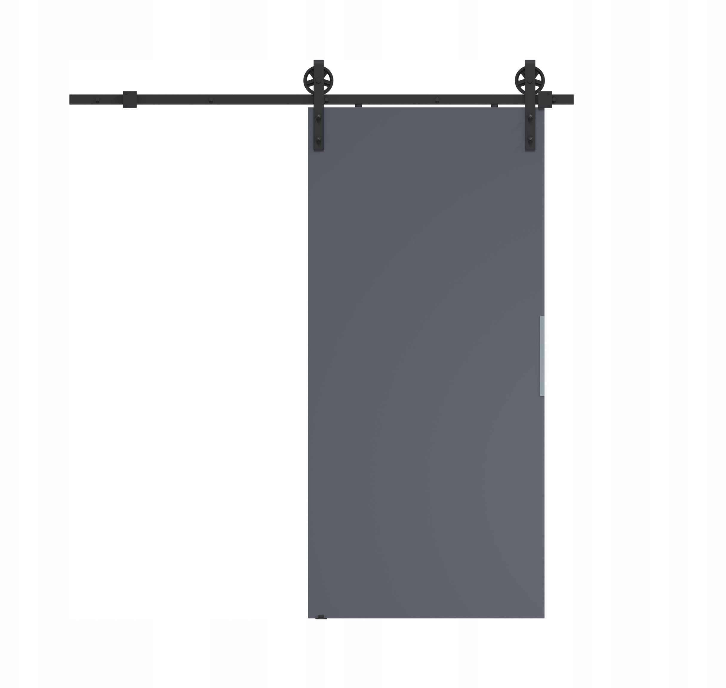 Homedoors Drzwi przesuwne 80 ścienne ALFA LOFT A 04 Antracyt 85 + system przesuwany