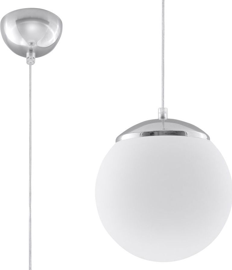 Lampa wisząca Lumes Szklana lampa wisząca kula E822-Ugi