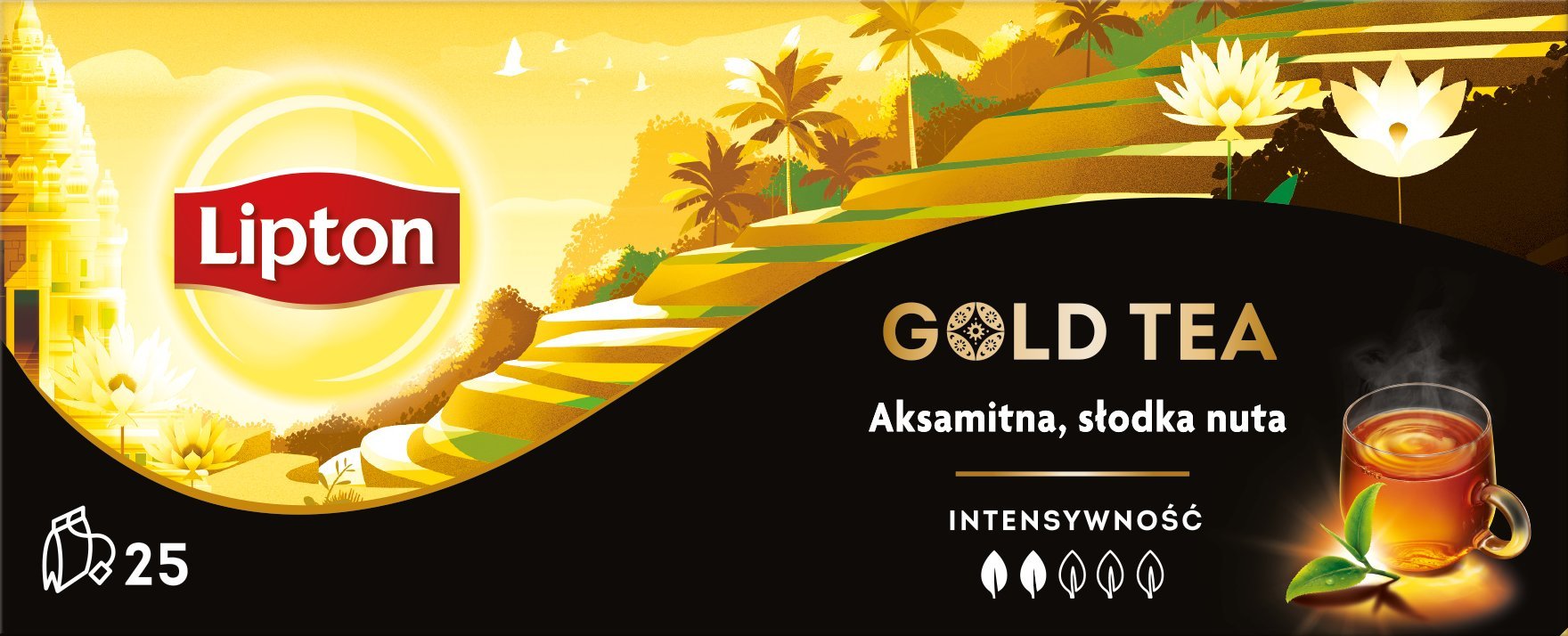 Lipton Herbata czarna Gold Tea 25 torebek