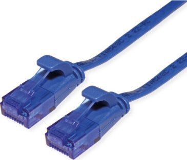 Triton VALUE Patchkabel UTP, Cat.6A (Class EA), extra plat, blauw, 3 m