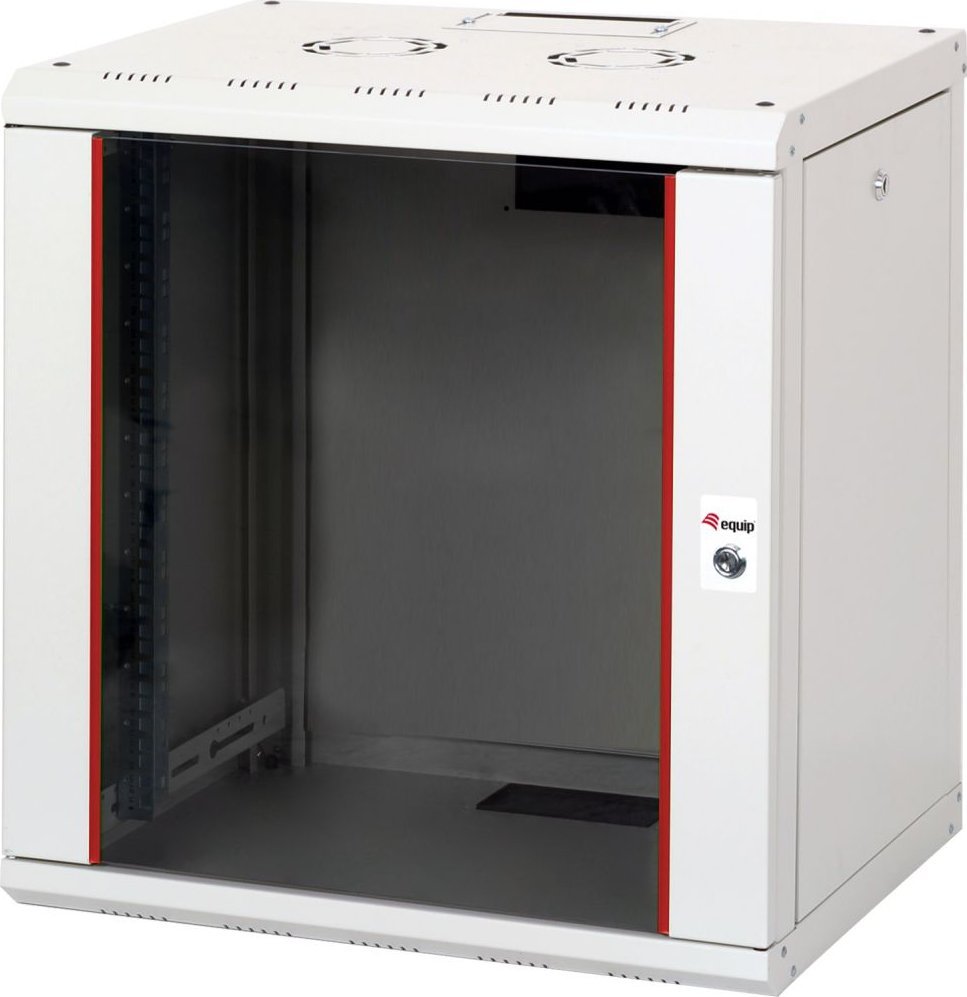 Szafa Equip Equip Serverschrank 19" 12U 600x450mm Glastür grau