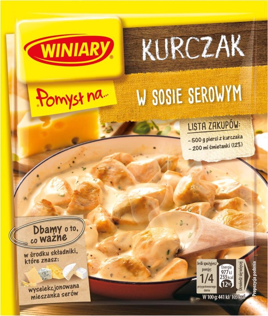 WINIARY Winiary Pomysł na... Kurczak w sosie serowym 28 g