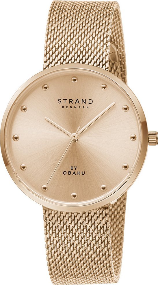 Zegarek Strand Zegarek damski Strand S700LXVVMV-DC różowe złoto